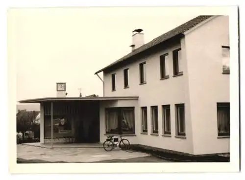 10 Fotografien Ansicht Kleinenbremen, Bahnhof, Gasthaus Kleinbremer Hof, Amtssparkassen Haus, Architektur nach 45