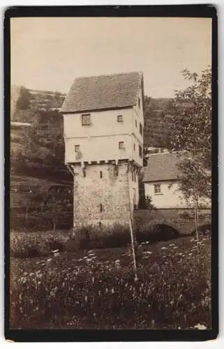 Fotografie unbekannter Fotograf, Ansicht Rothenburg o. T., Topplerschlösschen am Kaiserstuhl