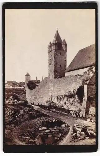 Fotografie unbekannter Fotograf, Ansicht Rothenburg o. T., Blick nach dem Stöberleins Thurm