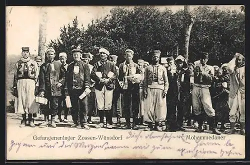 AK Zossen-Wünsdorf, Mohammedaner im Gefangenenlager