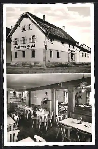 AK Abstatt /Krs. Heilbronn, Gasthaus und Metzgerei Adelheit Fichtel