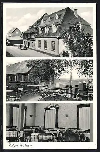 AK Rödgen /Krs. Siegen, Cafe und Pension Rödger Hof