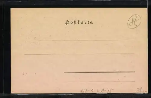 Künstler-AK Philipp + Kramer Nr. 7: Wien, Jubiläums-Ausstellung 1898, Drei Grazien mit Engelsfigur