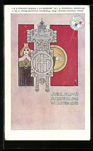 Künstler-AK Wien, Jubiläums-Ausstellung 1898, Jugendstil