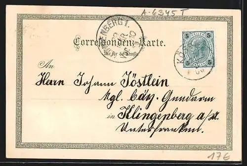 Lithographie Kössen /Tirol, Klobenstein mit Kirche, Entenloch, Edelweiss