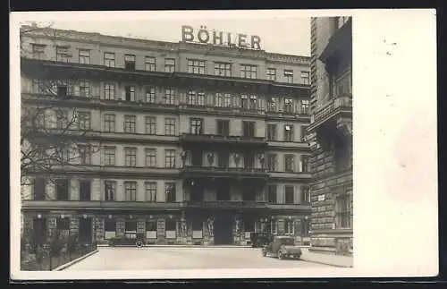 AK Wien, Firma Gebrüder Böhler & Co. AG, Hauptbüro Elisabethstrasse 12