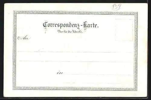 Lithographie St. Oswald bei Freistadt, Bad Maria Bründl, Gesamtansicht mit Kirche