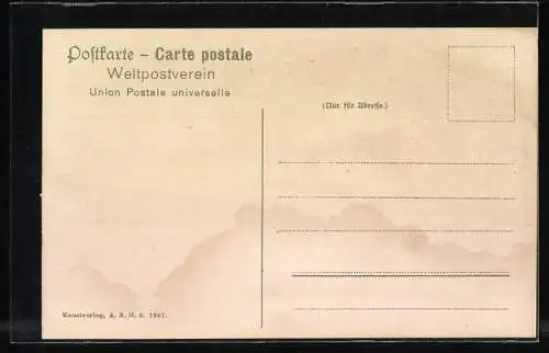 AK Dampfer Moltke im Hafen