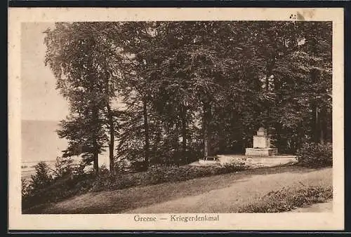 AK Greene, Kriegerdenkmal