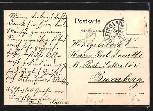 AK München, Totalansicht mit Rathaus