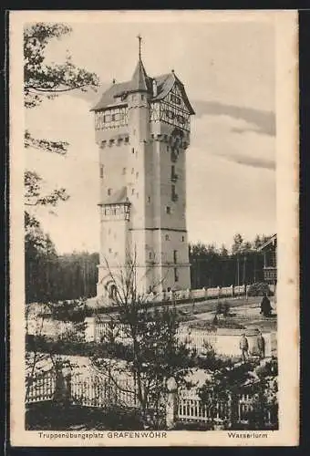 AK Grafenwöhr, Truppenübungsplatz, Wasserturm