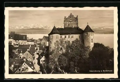 AK Meersburg am Bodensee, Altes Schloss und die Steigstrasse