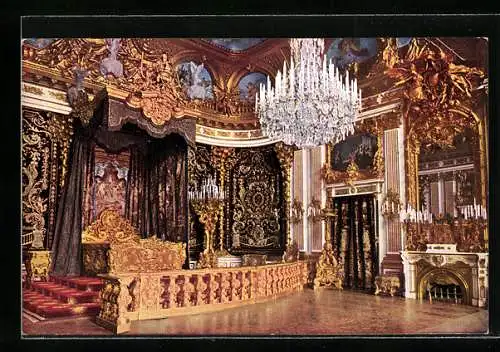 AK Königsschloss Herrenchiemsee, Prunkzimmer
