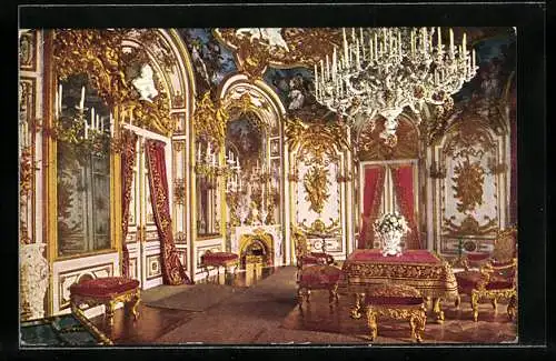 AK Herrenchiemsee, Königsschloss, im Speisezimmer