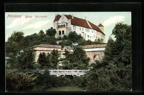AK Nürnberg, Burg, Westseite