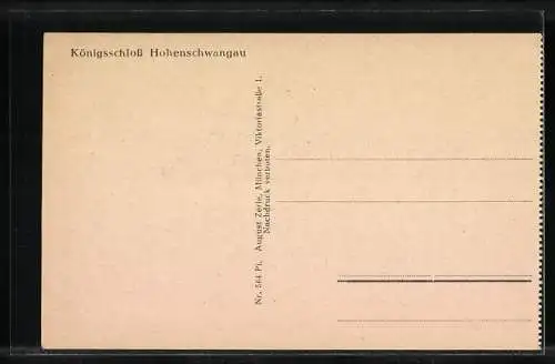 AK Ansicht von Königsschloss Hohenschwangau