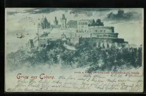 Künstler-AK Coburg, Veste Coburg