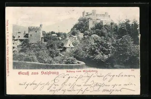 AK Salzburg, Festung vom Mönchsberg