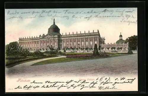 AK Potsdam, Schloss Sanssouci, Neues Palais