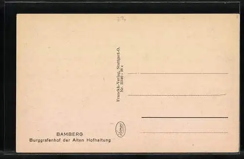 AK Bamberg, Burggrafenhof der Alten Hofhaltung