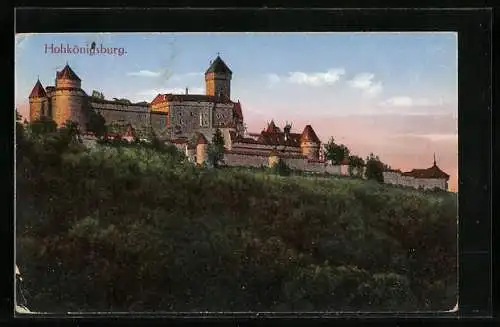 AK Hohkönigsburg, Blick auf Burg