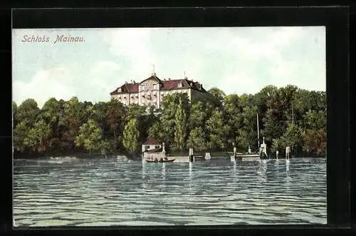 AK Schloss Mainau, Ansicht vom Wasser