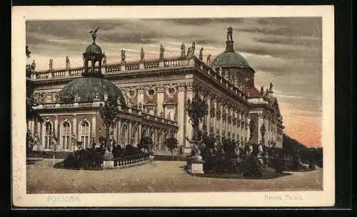 AK Potsdam, Neues Palais, Teilansicht