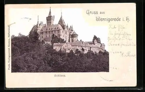 AK Wernigerode i. H., Schloss Wernigerode, Gesamtansicht