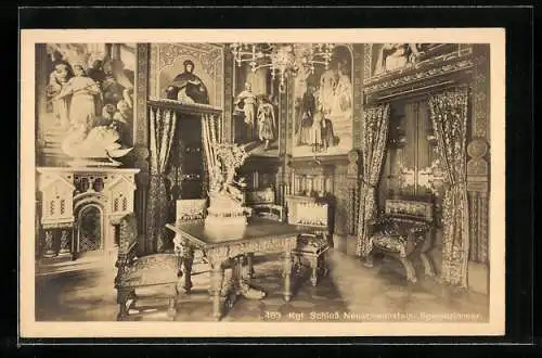 AK Schloss Neuschwanstein, Speisezimmer