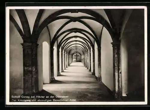 AK Höxter an der Oberweser, Schloss Corvey, Der Kreuzgang der ehemaligen Benediktiner-Abtei