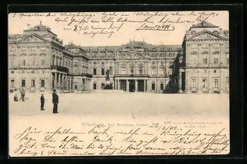 AK Würzburg, Königliche Residenz, Portal
