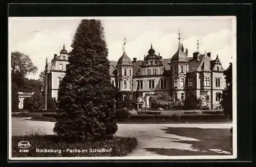 AK Bückeburg, Partie im Schlosshof