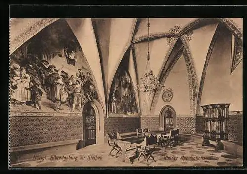 AK Meissen, Königl. Albrechtsburg, Kleiner Appellationsaal