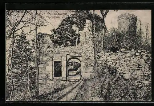 AK Hoh-Rappoltstein bei Rappoltsweiler, Burgruine
