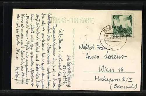 AK Rastatt, Blick auf das Schloss