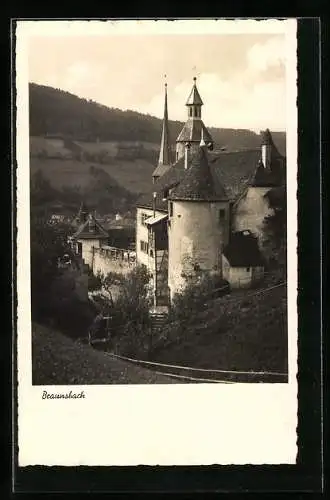 AK Braunsbach, Blick zum Schloss