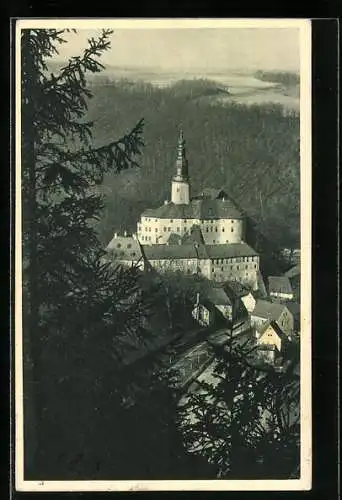 AK Müglitztal, Schloss Weesenstein von Osten