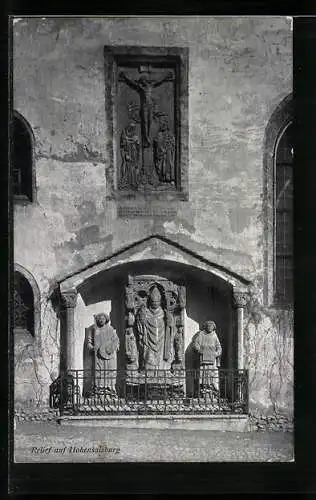 AK Salzburg, Relief auf Hohen-Salzburg