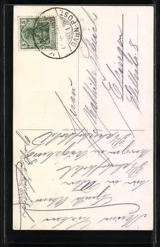 AK Sigmaringen, Blick zum Schloss