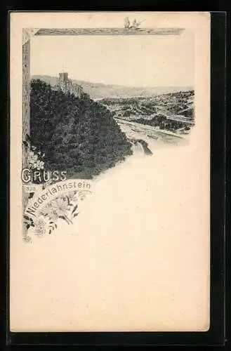 AK Niederlahnstein, Blick auf die Festung