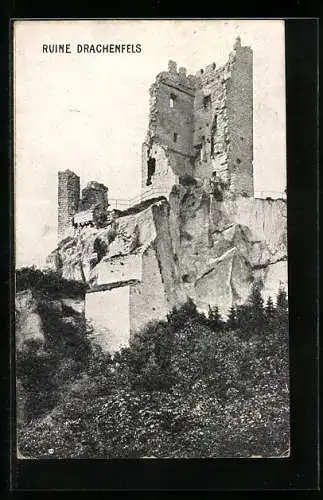 AK Drachenfels, Blick auf die Ruine