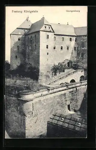 AK Königstein, Festung mit Georgenburg