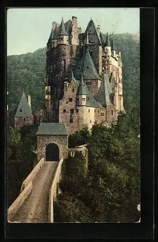 AK Burg Eltz a. d. Mosel, Eingang der Burg