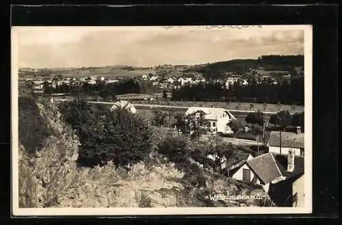AK Wieselburg /N. Ö., Ortsansicht aus der Vogelschau