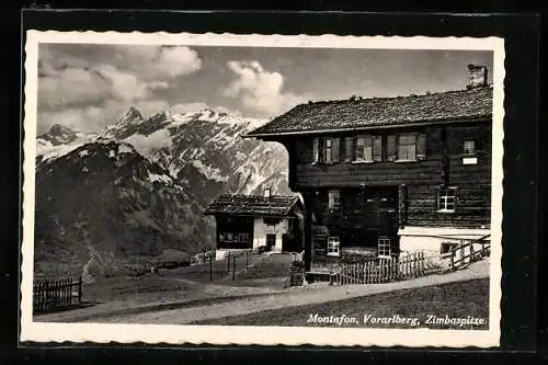 AK Montafon /Vorarlberg, Zimbaspitze