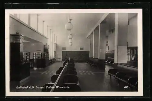 AK Gallspach, Wartehalle im Institut Zeileis