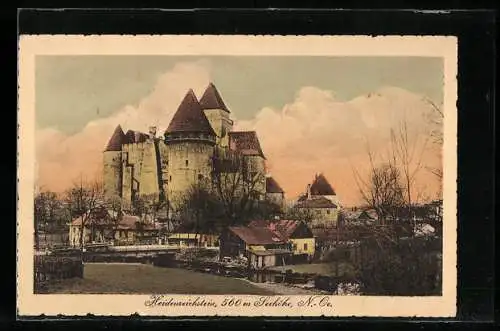 AK Heidenreichstein, Blick zur Burg