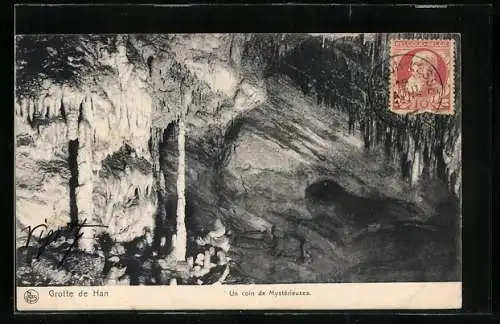 AK Grotte de Han, Un coin de Mystérieuses, Höhle