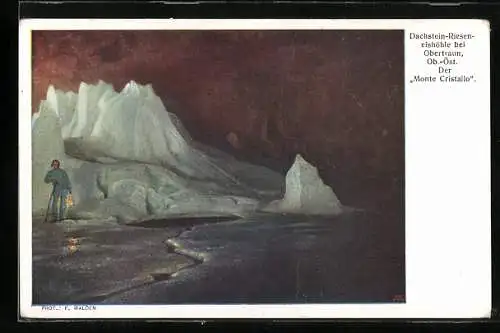 AK Obertraun, Dachstein-Rieseneishöhle, Monte Cristallo
