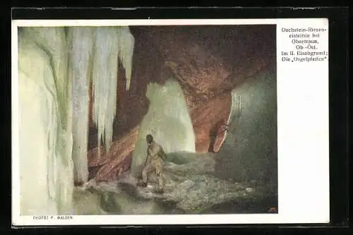 AK Obertraun, Dachstein-Rieseneishöhle, Die Orgelpfeifen